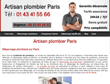 Tablet Screenshot of plombier-artisan.fr