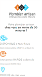 Mobile Screenshot of plombier-artisan.com