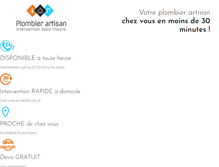 Tablet Screenshot of plombier-artisan.com